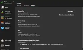 Launcher 2.3.407.png: Infobox image for 2.3.407 the version in Minecraft