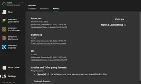 Launcher 2.3.425.png: Infobox image for 2.3.425 the version in Minecraft