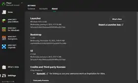 Launcher 2.3.562.png: Infobox image for 2.3.562 the version in Minecraft