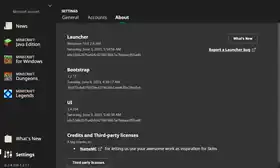 Launcher 2.4.104.png: Infobox image for 2.4.104 the version in Minecraft