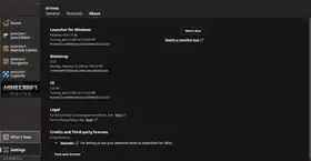 Launcher 3.15.40.png: Infobox image for 3.15.40 the version in Minecraft