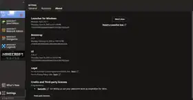 Launcher 3.16.17.png: Infobox image for 3.16.17 the version in Minecraft