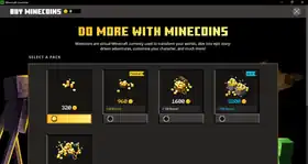 Launcher 3.18.26 Minecoins Menu.png: Infobox image for 3.18.26 the version in Minecraft