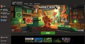 Launcher 3.20.7 Java Play Section.png: Infobox image for 3.20.7 the version in Minecraft