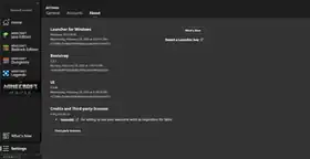 Launcher 3.8.46.png: Infobox image for 3.8.46 the version in Minecraft