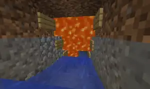 A 3-tier lava grinder for killing iron golems and smaller mobs, although baby zombies can slip through.