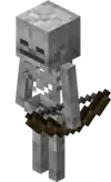Lefthandedskeleton.png: Infobox image for Skeleton the entity in Minecraft