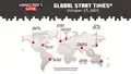Minecraft Live 2023 global broadcast times.