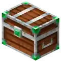 The common Emerald chest that appears all over Camp as the hero progresses.