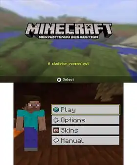 MC3dsmainMenu.jpg: Infobox image for 0.1.0 the version in Minecraft