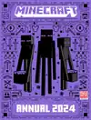 Endermen on the cover of Minecraft Annual 2024