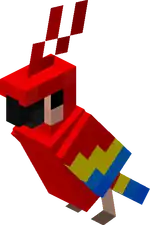 MCE Red Parrot.png: Infobox image for Parrot the entity in Minecraft