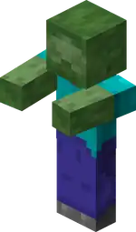 MCE Zombie Blink.png: Infobox image for Zombie the entity in Minecraft