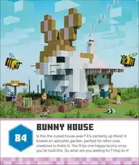 Page 84, Bunny House, with Ari, an original character design, three rabbits, and two curiously sized bees.