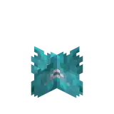 A cyan coral in Minecraft: Story Mode