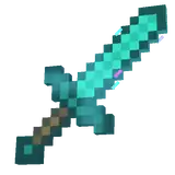 MCSM2 Diamond Sword (Enchanted).png: Infobox image for Diamond Sword the story mode item in Minecraft