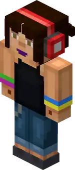 MCSM Deejay.png: Infobox image for Deejay the character in Minecraft