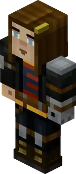 MCSM Maya (Armored).png: Infobox image for Maya the character in Minecraft