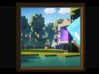 An allay peeking into view of a spyglass.