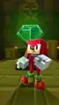 Knuckles guarding the Master Emerald.