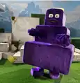 A mascot costume/“form” of Grimace