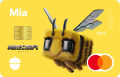 Debit card with a Bee on it.