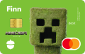 Debit card with a Creeper on it.