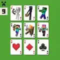 Minecraft-themed card fronts.