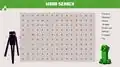 Minecraft-themed word search