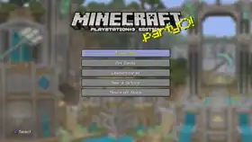 Minecraft PS3 Edition Title Screen.png: Infobox image for Minecraft: PlayStation®︎3 Edition the program in Minecraft