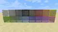 The original look of the stained glass blocks.