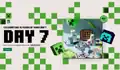 Day 7 discount code banner for merch on shop.minecraft.net