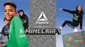 Image promoting the Minecraft x Reebok collaboration.