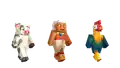 Promotional renders of Pua, Gramma Tala, and Heihei.