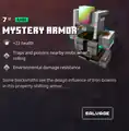Mystery armor within the inventory.