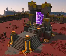 Two portal guards by a Nether portal