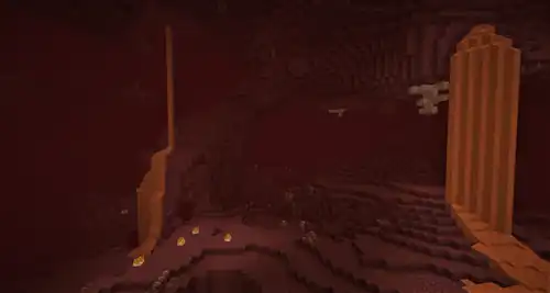 Nether Wastes.png: Infobox image for Nether Wastes the biome in Minecraft