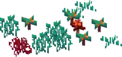 Nether veggies.png: Infobox image for Nether Forest Vegetation the structure in Minecraft