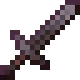 A netherite sword.
