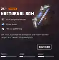The nocturnal bow within the inventory.
