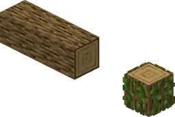 Oak Fallen Log.png: Infobox image for Fallen tree the structure in Minecraft