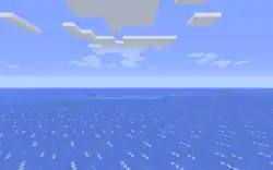 View of an old pre-Java Edition 1.13 frozen ocean.