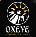 The cape's design's source material: the Oxeye Game Studios logo.