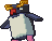 The penguin waddling