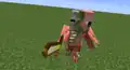 A zombie pigman attacking the player.