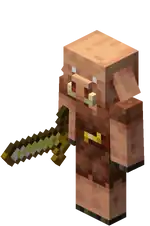 Piglin BE.png: Infobox image for Piglin the entity in Minecraft