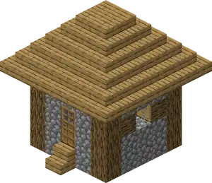 Plains Small House 3.png: Infobox image for Village the structure in Minecraft