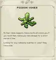Journal entry of poison vines.