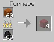 Unimplemented smelting recipe for red glass.