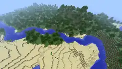 A river biome before The Update that Changed the World.